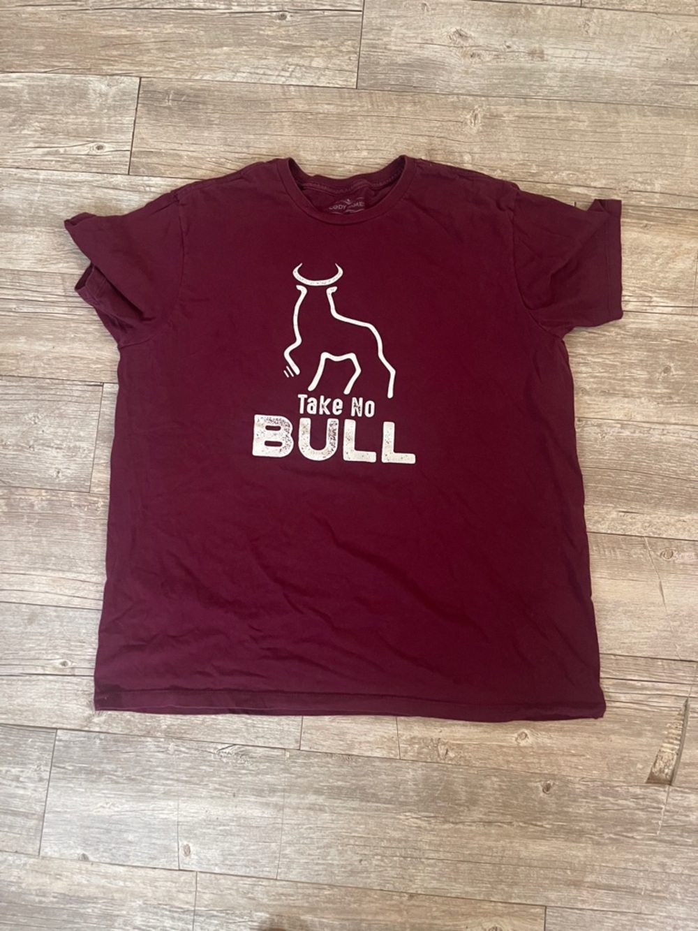 Take No Bull Graphic Tee - Burgundy
